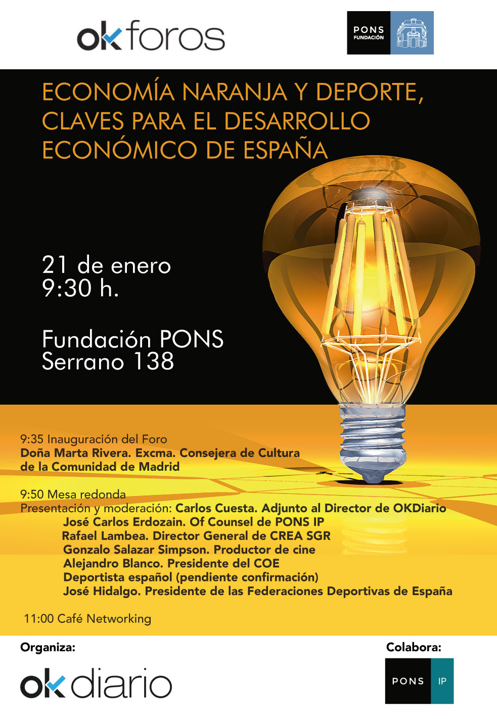 Econom&iacute;a Naranja y deporte, claves para el desarrollo econ&oacute;mico de Espa&ntilde;a