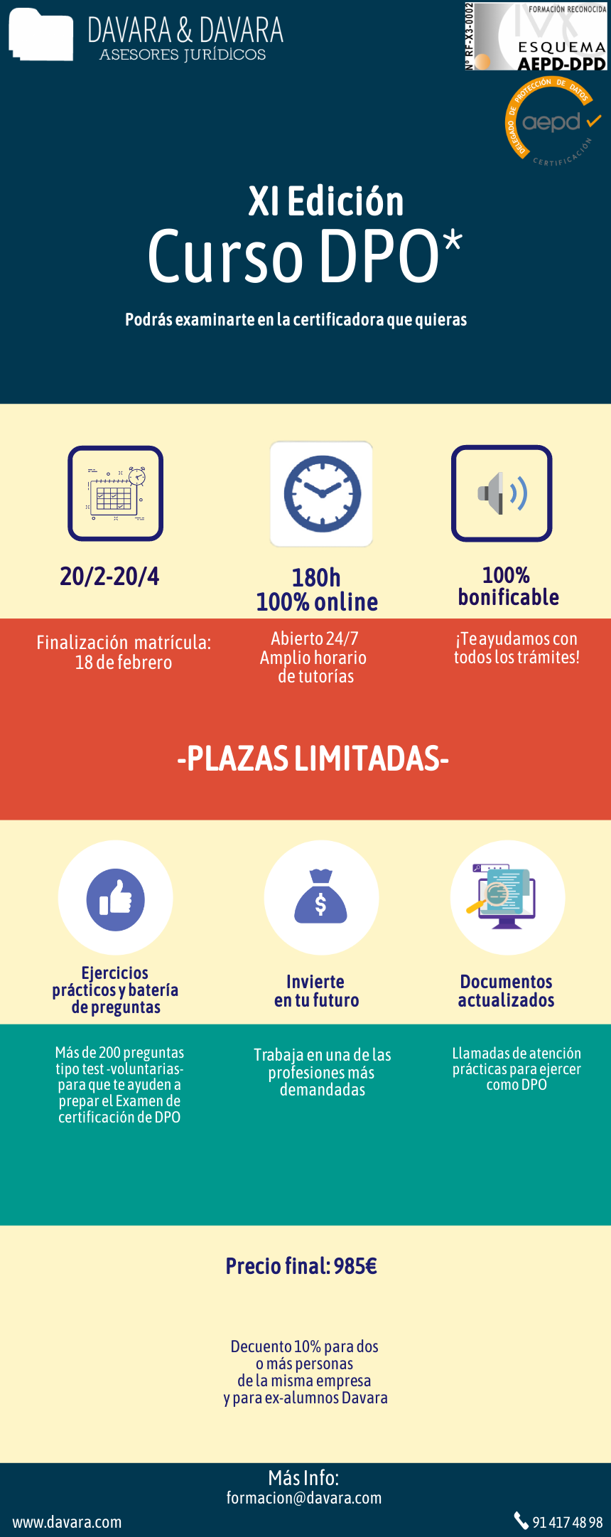 XI Edici&oacute;n Curso DPO