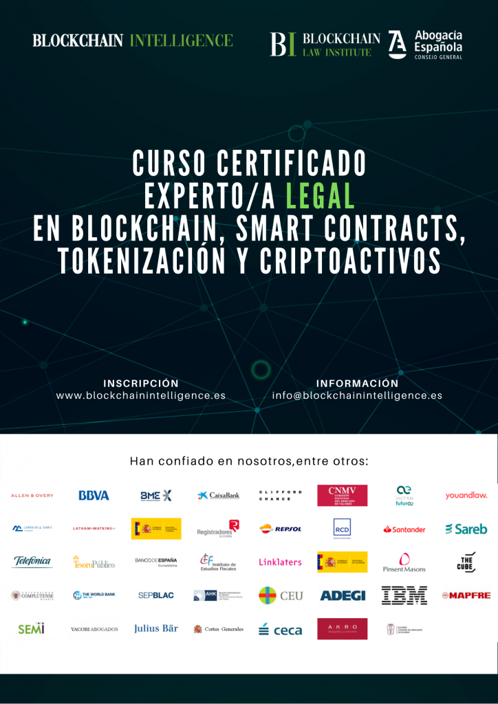 Curso Certificado Experto/a Legal en Blockchain, Smart Contracts, Tokenizaci&oacute;n y Criptoactivos 15&ordf; edici&oacute;n