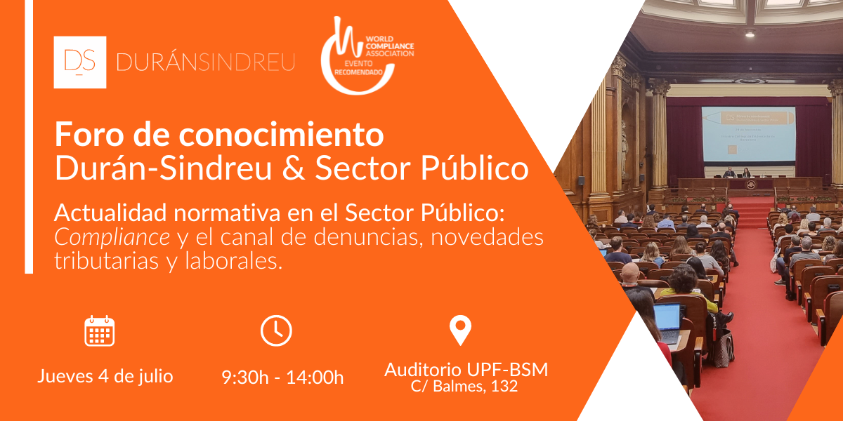 Foro de Conocimiento Dur&aacute;n-Sindreu & Sector P&uacute;blico