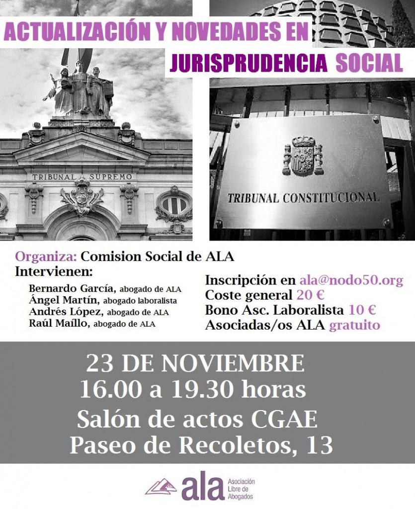 Curso de Actualizaci&oacute;n y novedades en Jurisprudencia Social